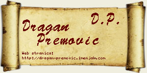 Dragan Premović vizit kartica
